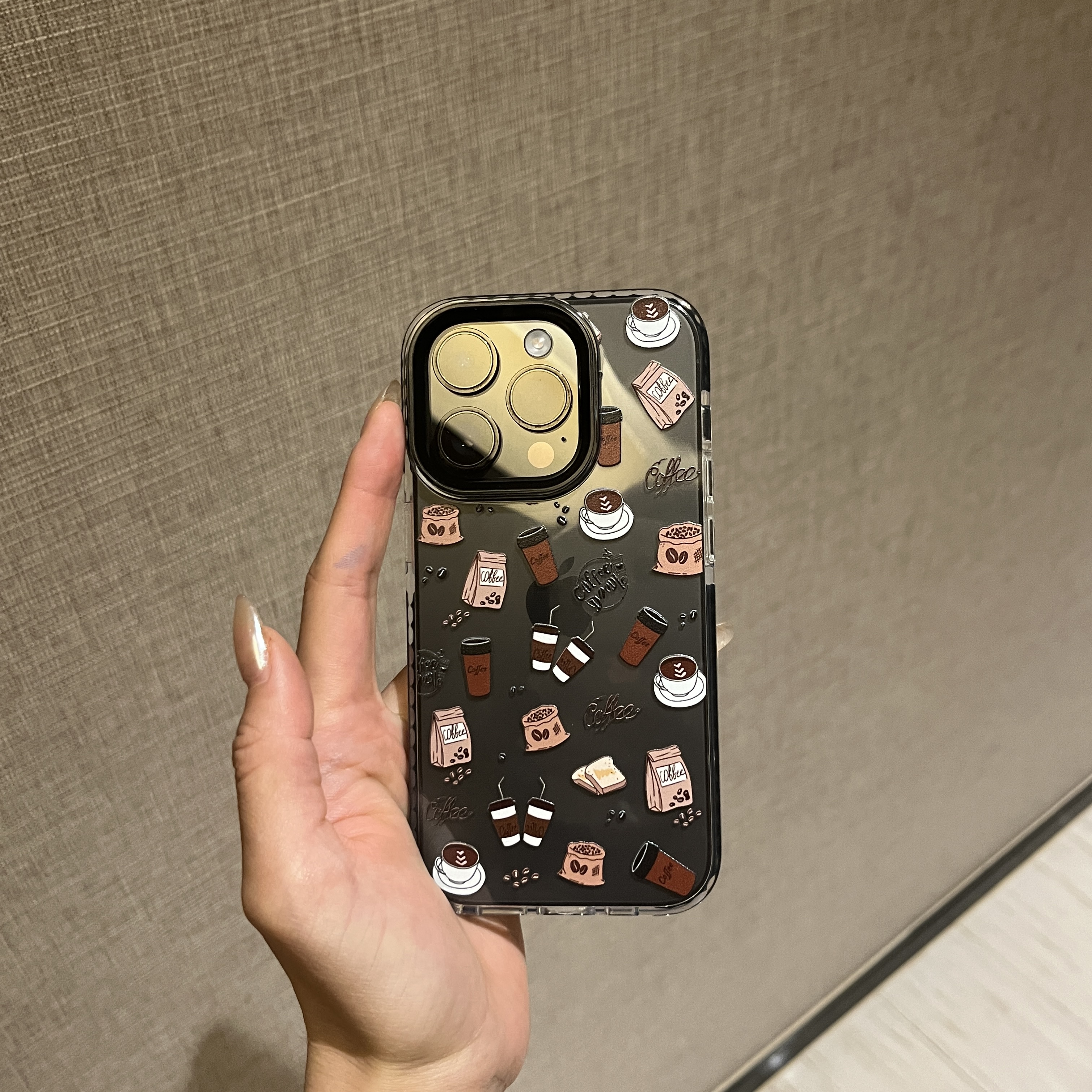 原创小众咖啡店15promax手机壳