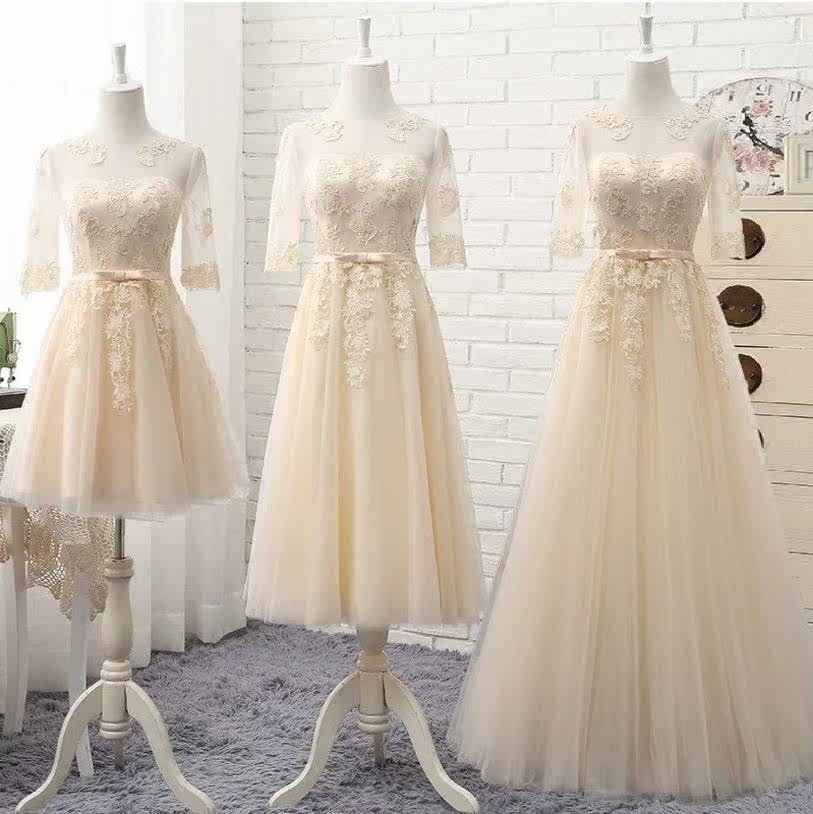 出租2019网红伴娘服短款中长款粉色婚纱宴会活动小礼服女主持人|ruв категории Женская одежда, Cвадебные платья, платье/вечернее платье - от Buy2taobao.com для оказания профессиональной услуги покупки агента Taobao