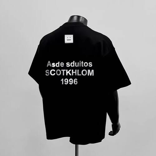 重磅纯棉潮牌美式字母T恤潮流痞帅印花男款夏季圆领宽松短袖1