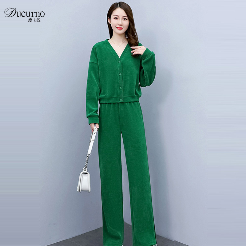 Ducurno高端灯芯绒运动套装