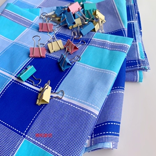 纯棉被套学生宿舍单人被套枕套床单小斜纹蓝绿格全棉蓝绿格子