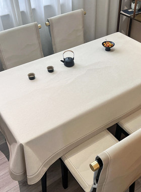 新中式棉麻素雅餐桌布椅套