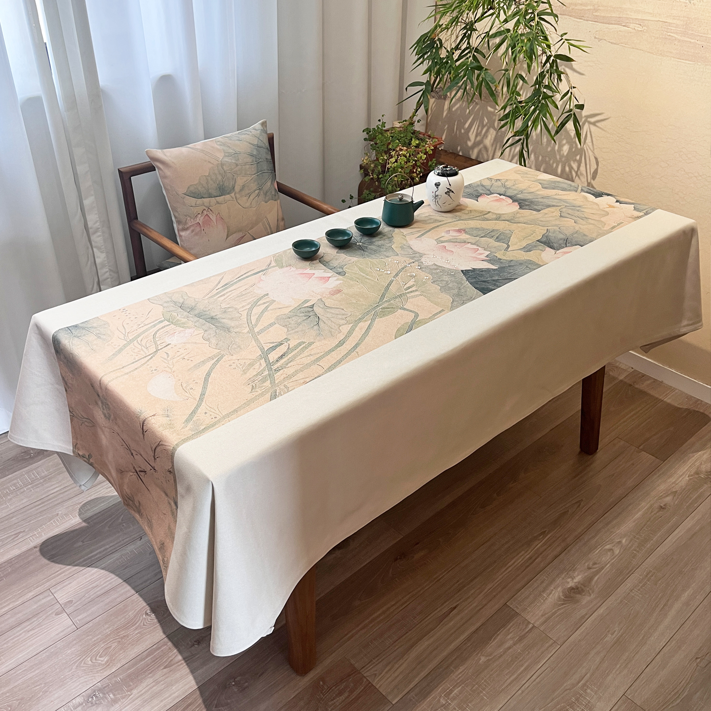 国风禅意宋式美学防水桌布