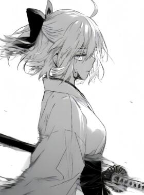 FateGrand Order冲田总司线稿钢化玻璃鼠标垫大号电竞游戏FPS专用