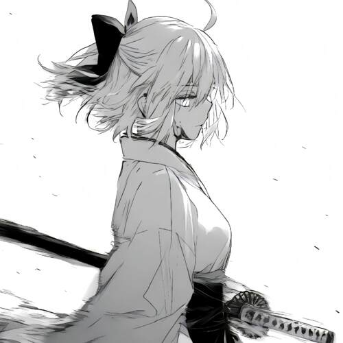 冲田总司线稿钢化玻璃鼠标垫