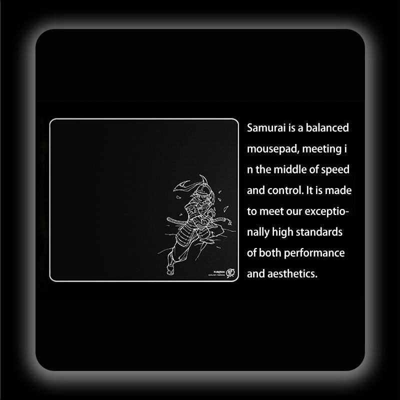 KurosunSamurai线稿玻璃鼠标垫