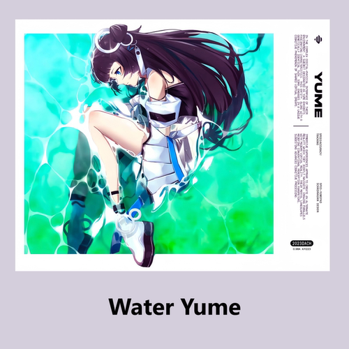 WALLHACKWATERYUME玻璃鼠标垫