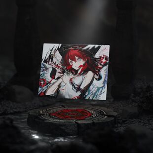 Hachiware Elisa二次元涂层钢化玻璃鼠标垫电竞游戏FPS专用超大号