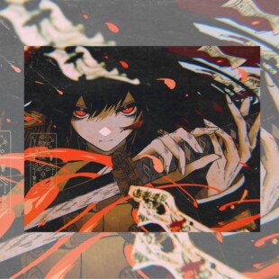 AbyssGaming【绯刃】红玉二次元钢化玻璃鼠标垫电竞游戏FPS专用大