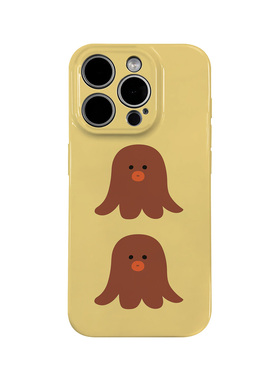 章鱼丸子适用iPhone17promax苹果16小米15新款mate70华为p80nova荣耀500菲林手机壳二合一软壳oppovivox300