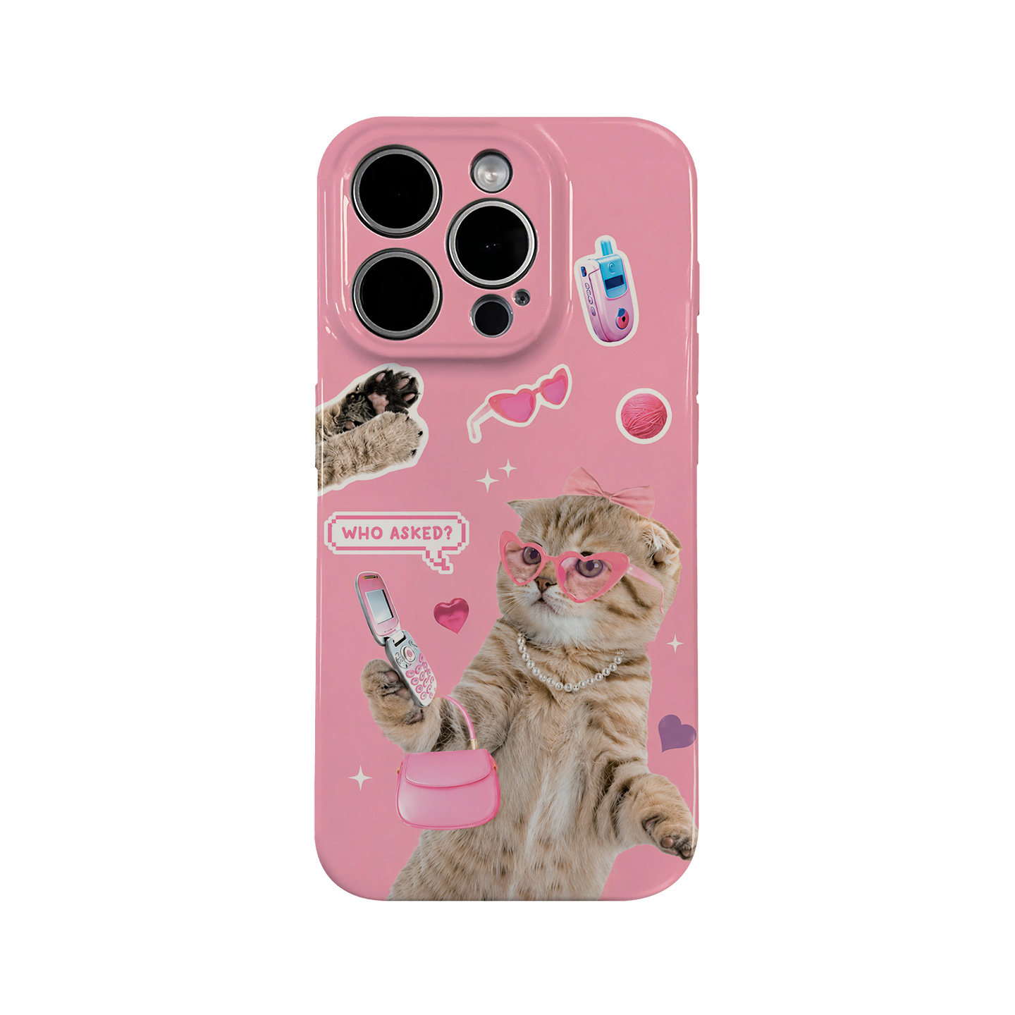 搞怪猫咪适用iPhone17promax苹果16小米15新款mate70华为p80nova荣耀500菲林手机壳二合一软壳oppovivox300