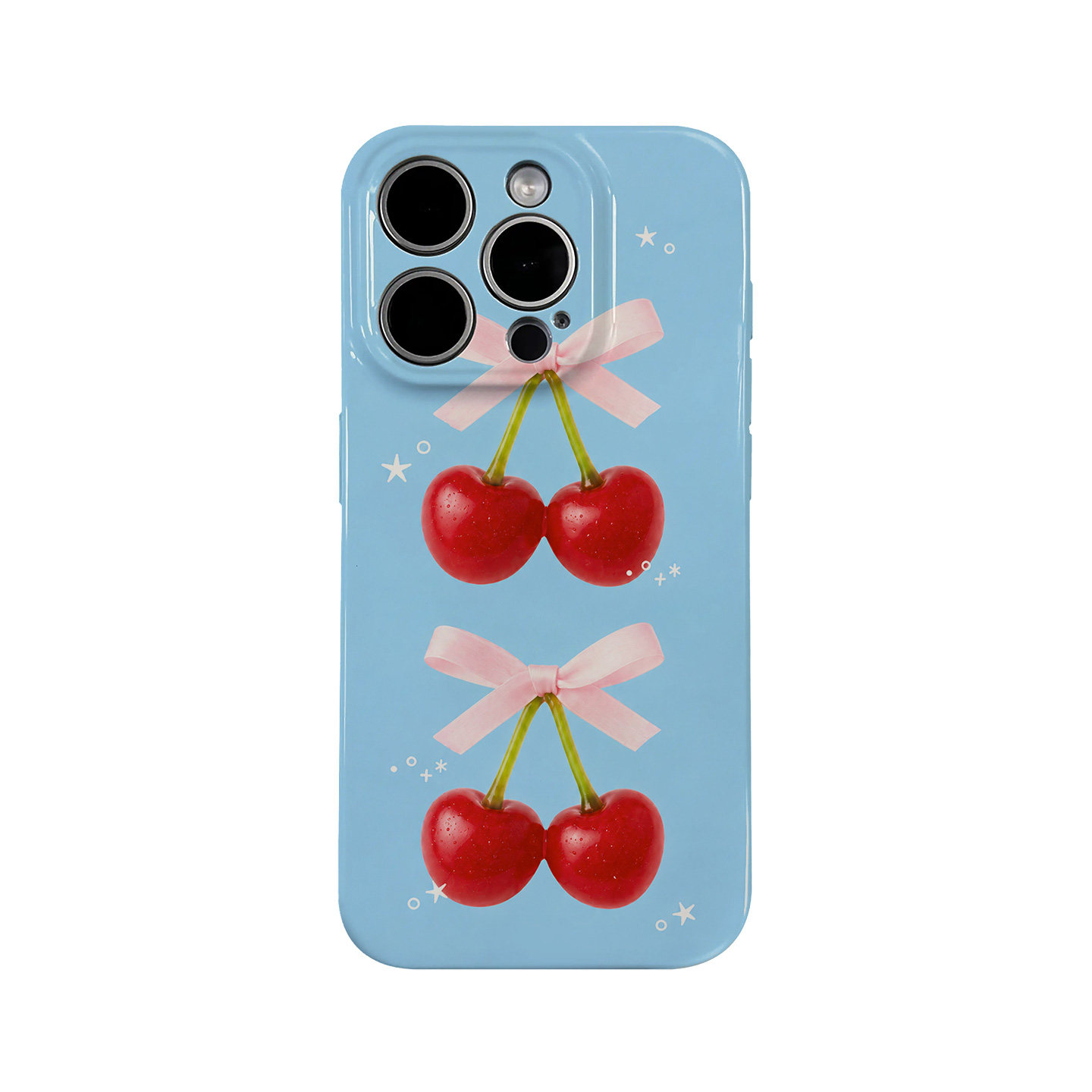 樱桃蝴蝶结适用iPhone17promax苹果16小米15新款mate70华为p80nova荣耀500菲林手机壳二合一软壳oppovivox300