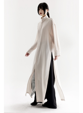 APOZi collection 拟时系列 男女同款新中式小众设计感高立领袍子