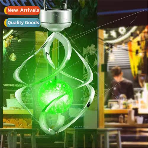 Solar Colorful Wind Spinning ghts Outdoor Wall Mounted Wind