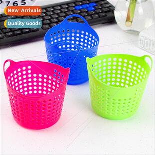 storage basket mini Desktop mesh plastic circle sto sundries