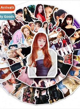 50 I-DLE star luggage stickers creative waterproof suitcase