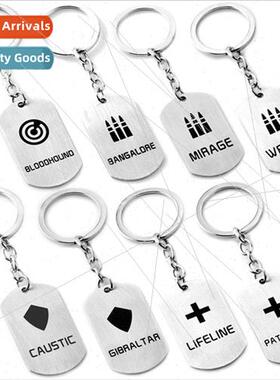 Anime game  jewelry Apex hero stainless steel keychain penda