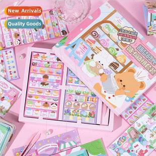 card sticker pet rabbit chil cute goo cartoon Bear set