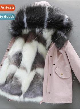 2022 winter new childrens pie overcoming boys cotton jacket