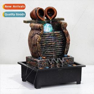 running water shui decor feng desktop office home ornament