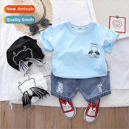 Summer new childrens suit 1-5 years old childrens cartoon T-