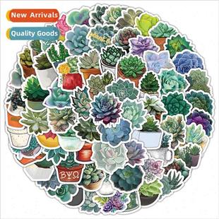 100 succulent plant stickers decorative luggage stationery n