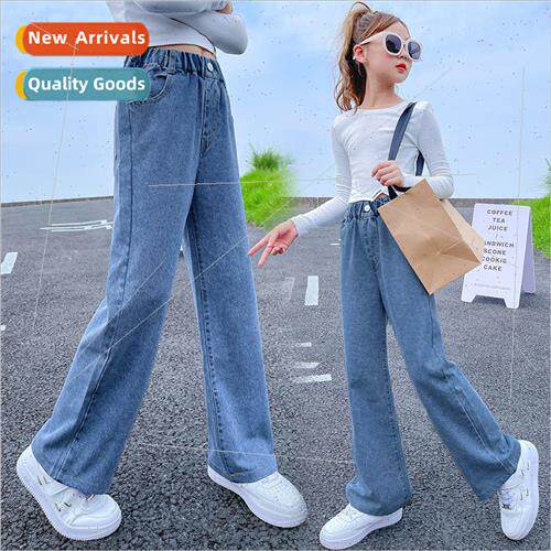 Girls jeans 2023 Korean  of the fall girls big boy straight