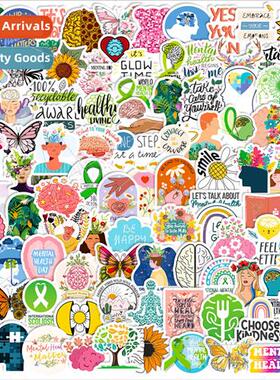100 small size 4cm temu mental health knowledge education st