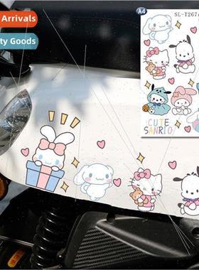 Cute cartoon Sanrio Yuji dog Pacha dog stickers electric car
