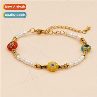 pearl daisy glaze Small beads imitation flower brace jewelry