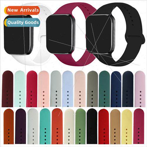 Silicone Replacement Band 适用 Apple Watch 1/2/3/4/5/6/7 Gen