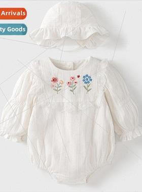 Baby clothes spring and fall triangular package fart suit fa