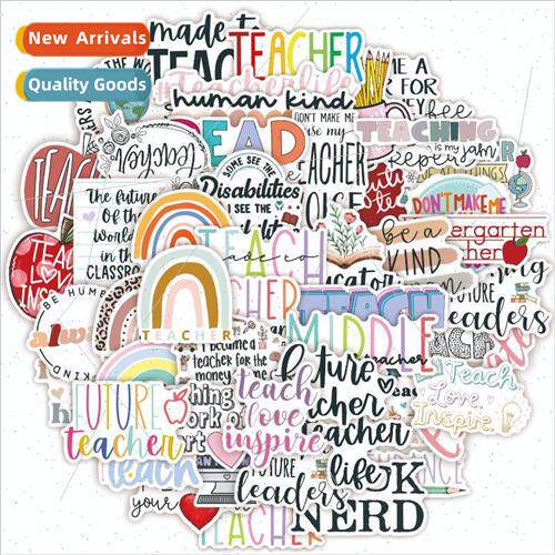 50 pieces of 2022 new cute wind English handbook stickers wa