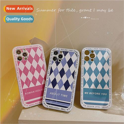 适用 13promax diamond plaid 12 side three stickers 11pro ver