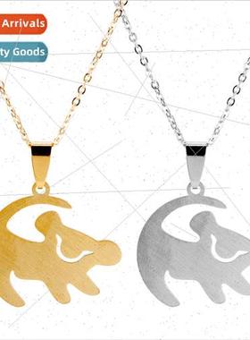 2020 new expression dog pendant smiley lockbone chain neckla