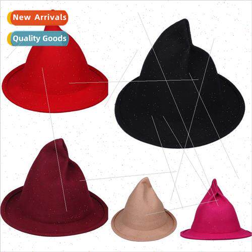 Fall and winter with Korea real cashmere bowler hat witch po