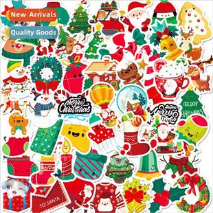 New Stickers Santa Claus Dec Snowflake Christmas