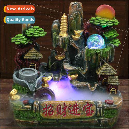 Wigwam flowing fountain opening craft gifts 适用tune feng sh