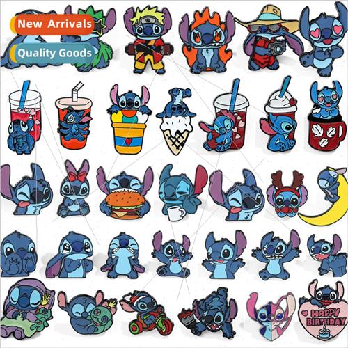 Cartoon creative personality Stitch brooch cartoon anime met