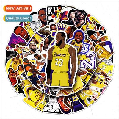 50 James Lakers cartoon stickers tablet computer scooter car