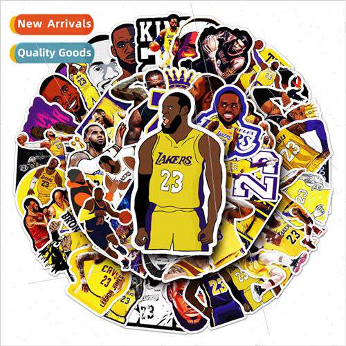 50 James Lakers cartoon stickers tablet computer scooter car