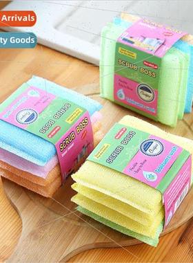 Dishwashing sponge block kitchen -stick pan brushing artifac