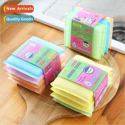 Dishwashing sponge block kitchen -stick pan brushing artifac