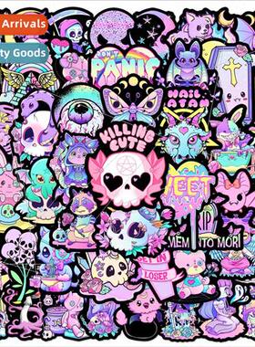 50 pastel gothic graffiti stickers motorcycle helmets skateb