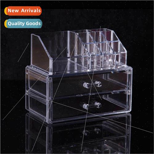 Transparent Large Jewelry Box Plastic Organizer Drawer Cosme