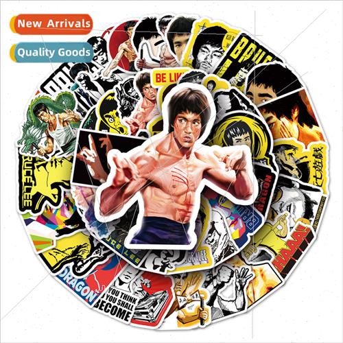 51 Bruce Lee Graffiti Stickers ggage Scooter Motorcycle Cell