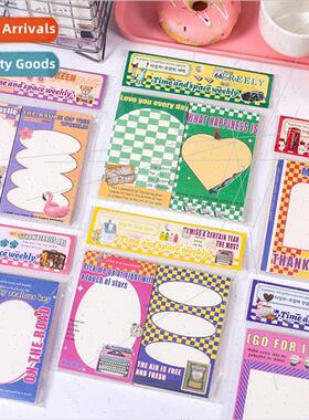 Time Weekly series note book cute handbook -adhesive sticky