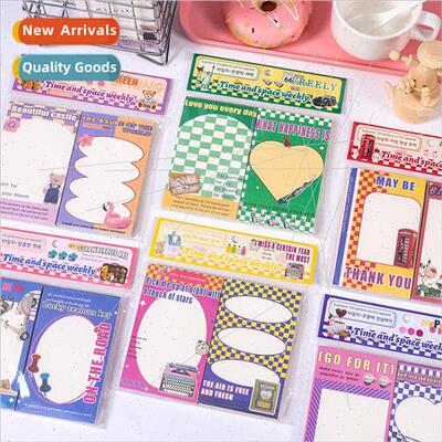 Time Weekly series note book cute handbook -adhesive sticky