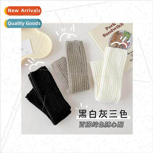 Knitted jk sock covers socks female white long calf socks le