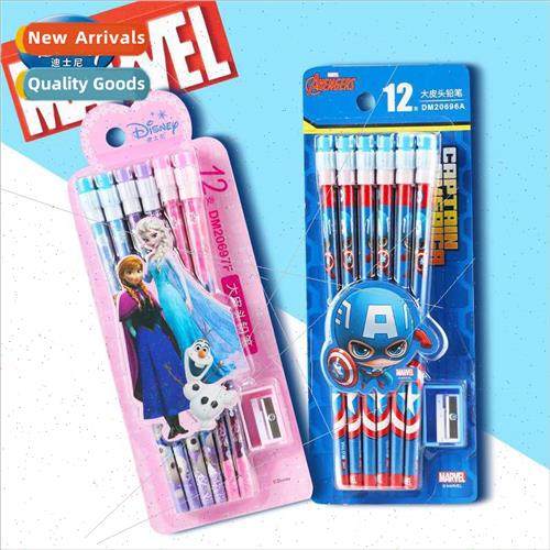 12pcs Big Leather Tip Pencils 适用 Students Drawing and Writ
